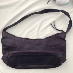 the Sak purple shoulder bag